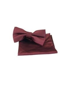 Accessoire Set Fliege bordeaus rot