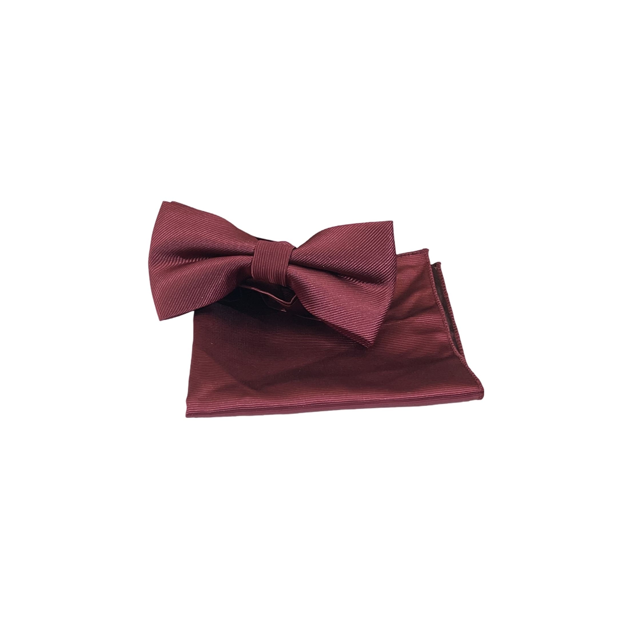 Accessoire Set Fliege bordeaus rot