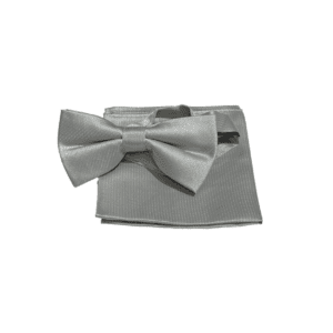 Accessoire Set Fliege silber zum mieten