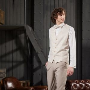 Sandfarbene Weste – Die perfekte Wahl für Sommerhochzeiten - Anzug Westen mieten