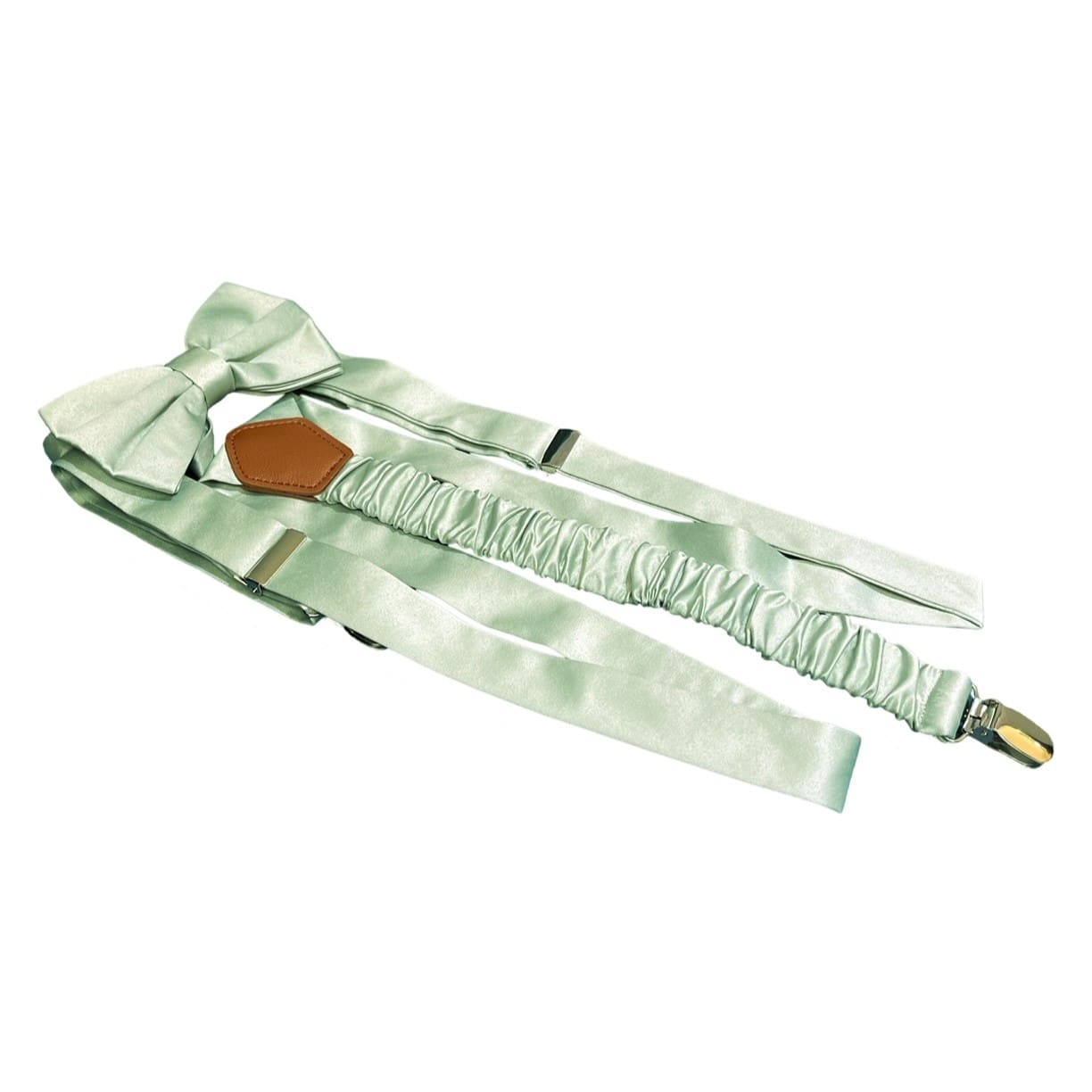 Hosenträger mieten in Pastellgrün