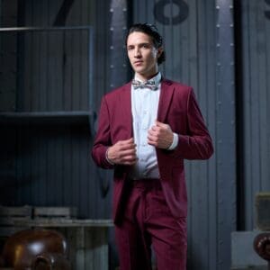 Business Anzug Set Komplett in Burgunder jetzt mieten statt kaufen