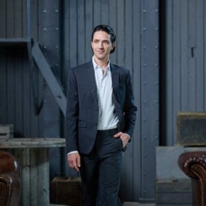 Seriösen Anthrazitfarbenen Anzug - Herren Anzug Klassisch Mieten