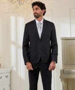 Business Anzug Set komplett in Schwarz für Diplomfeier Mieten statt Kaufen
