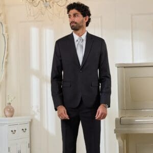 Business Anzug Set komplett in Schwarz für Diplomfeier Mieten statt Kaufen