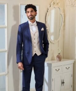 Navyblaues Hochzeitsanzug Set mieten für den Bräutigam - Komplettset Mieten Online!